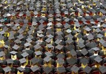 Picture of Graduates Heads with Caps