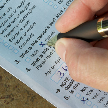 hand writing on census form